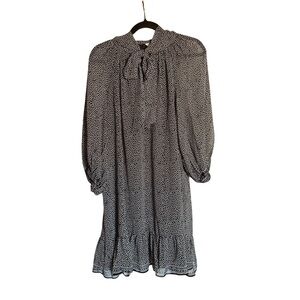 Max Studio Monochrome Long Sleeve Dress